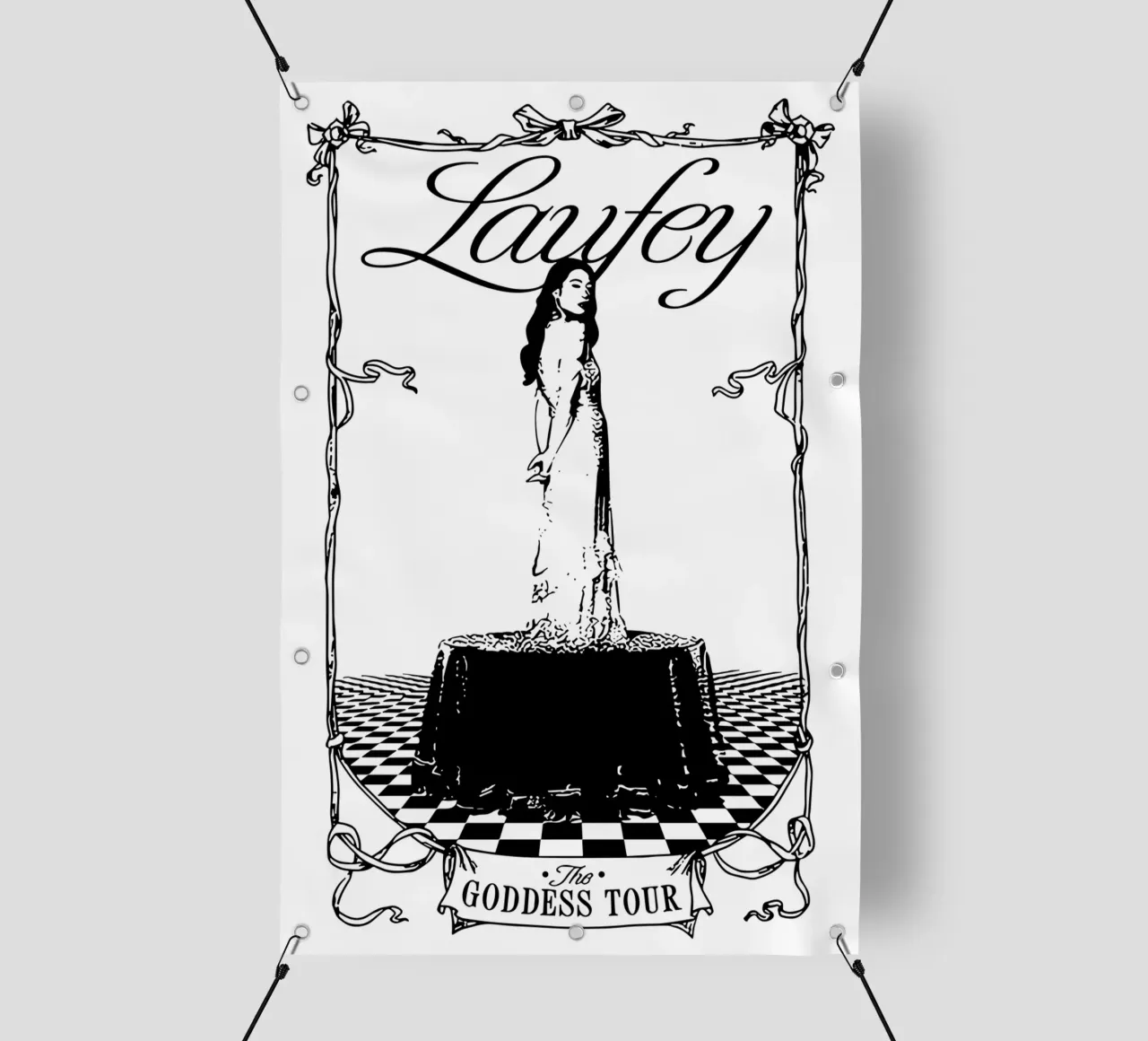 Laufey 2024 Goddess Tour telo in pvc da carleemiller