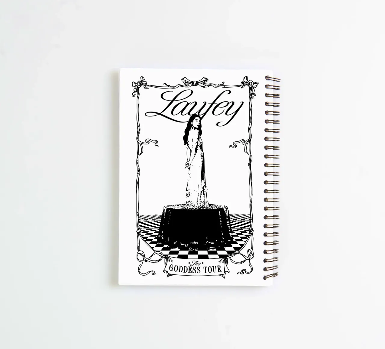 Laufey 2024 Goddess Tour spiral notebook by carleemiller