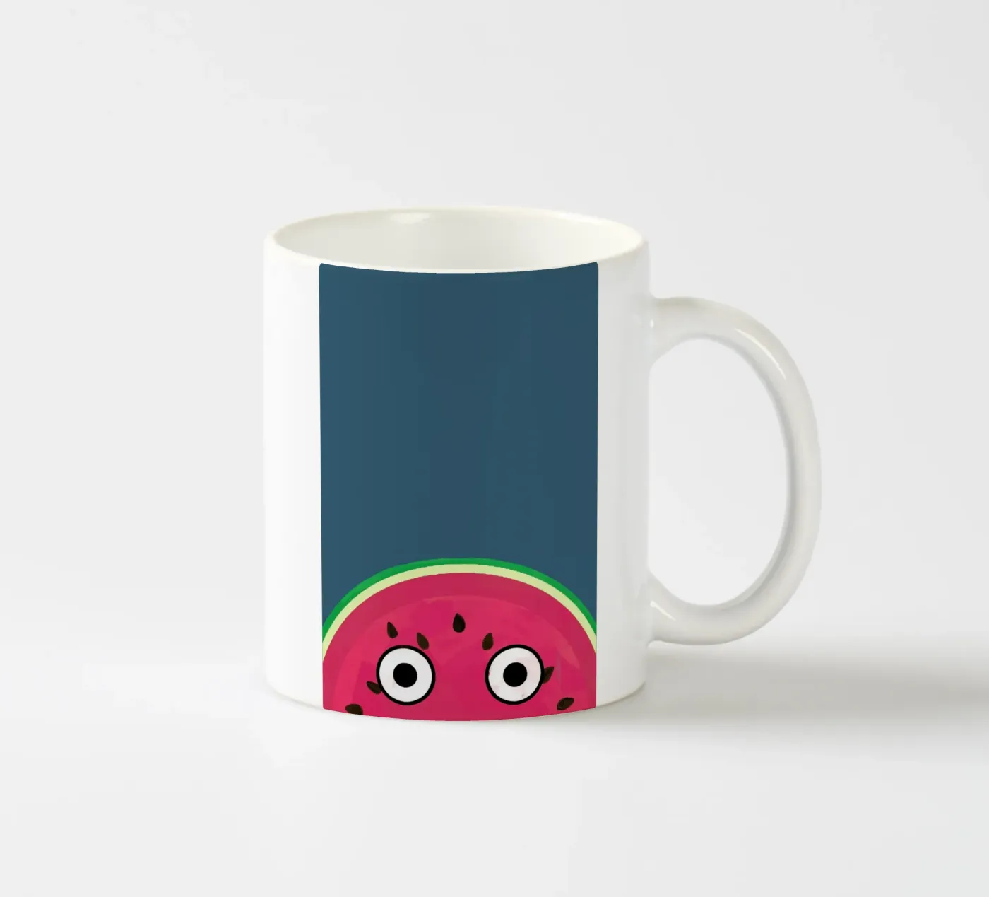 Funky Melon ceramic mug by Doozal