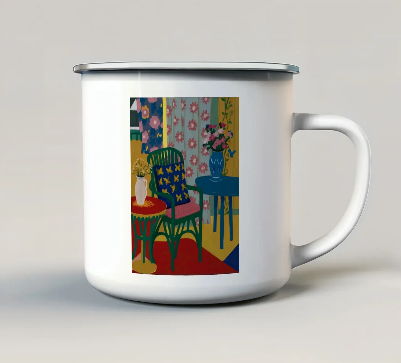 Sedia stellata Stillness tazza in smalto da Haven Fantasy