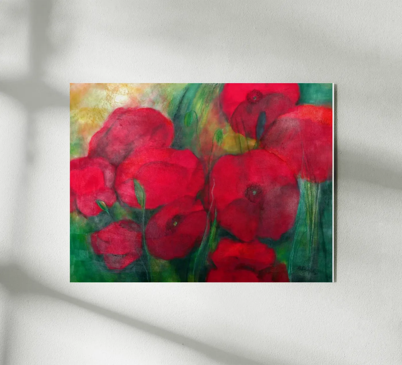 Mohnblumen plexiglas de Anita Gewald