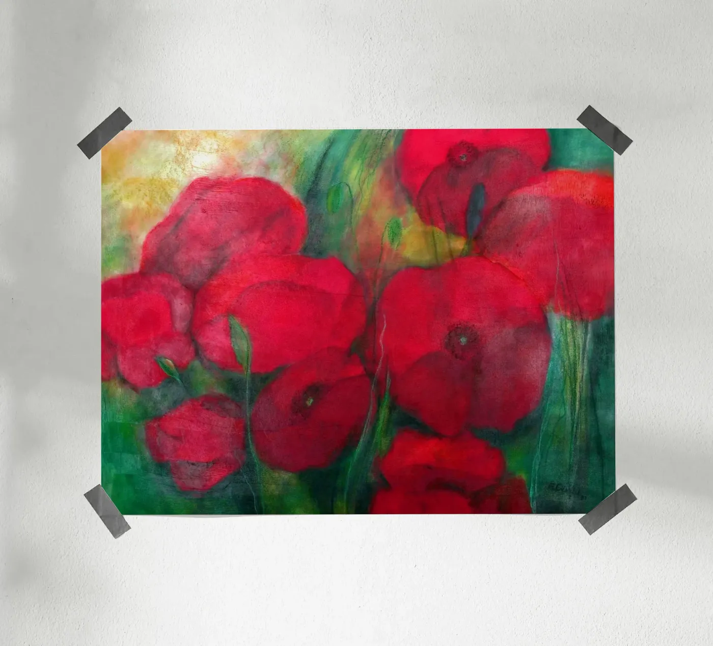 Mohnblumen Poster von Anita Gewald