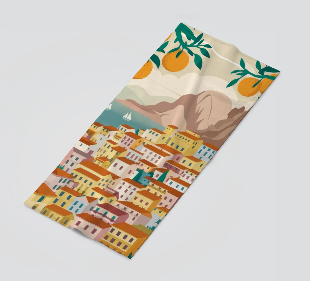 Positano Coastal View telo mare da Muse Artworks