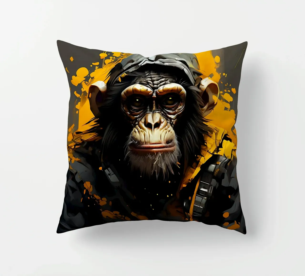 Stile_scimmia_G_1 cuscino da Tierisch bunt by LK