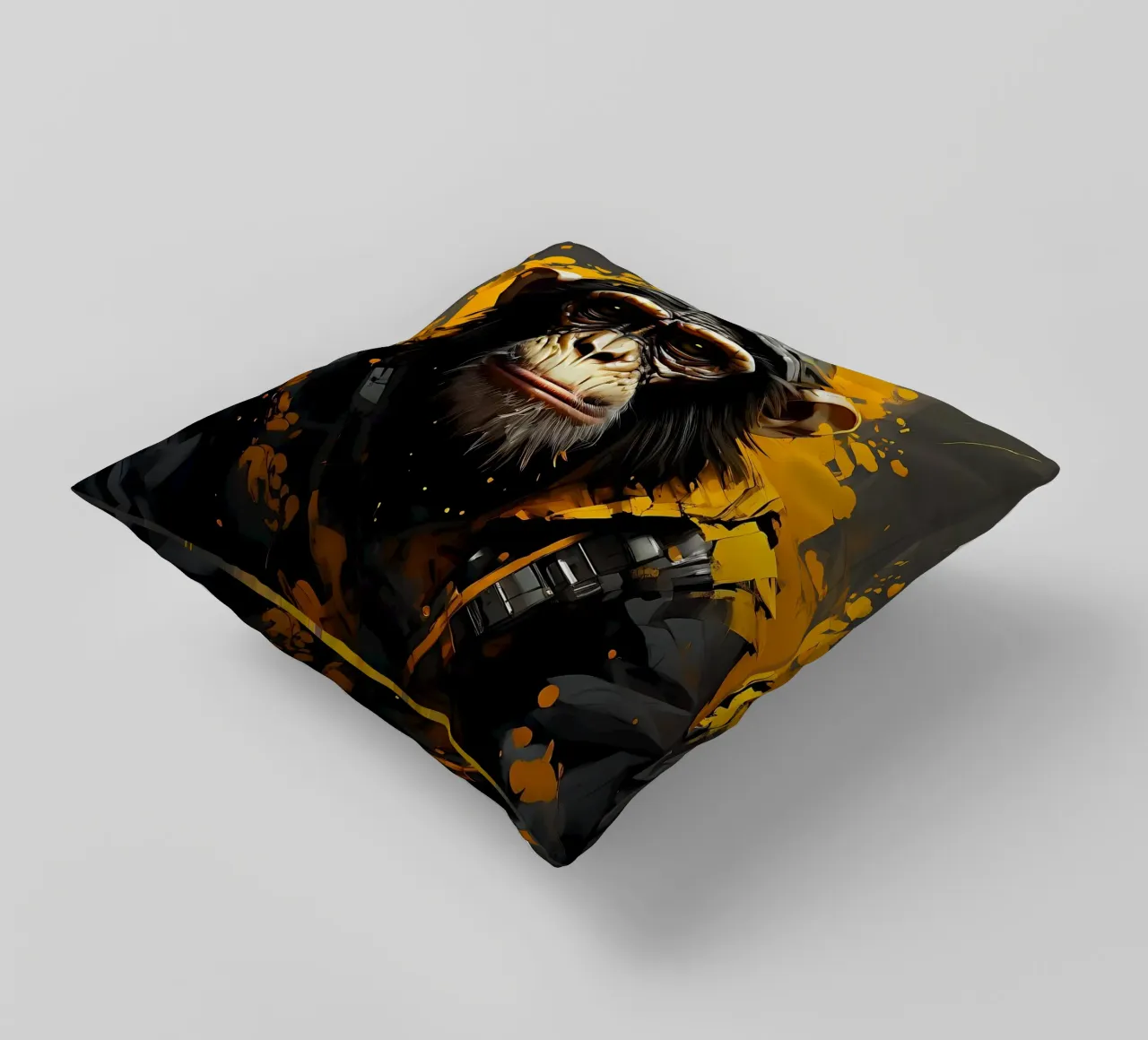 Stile_scimmia_G_1 cuscino da Tierisch bunt by LK
