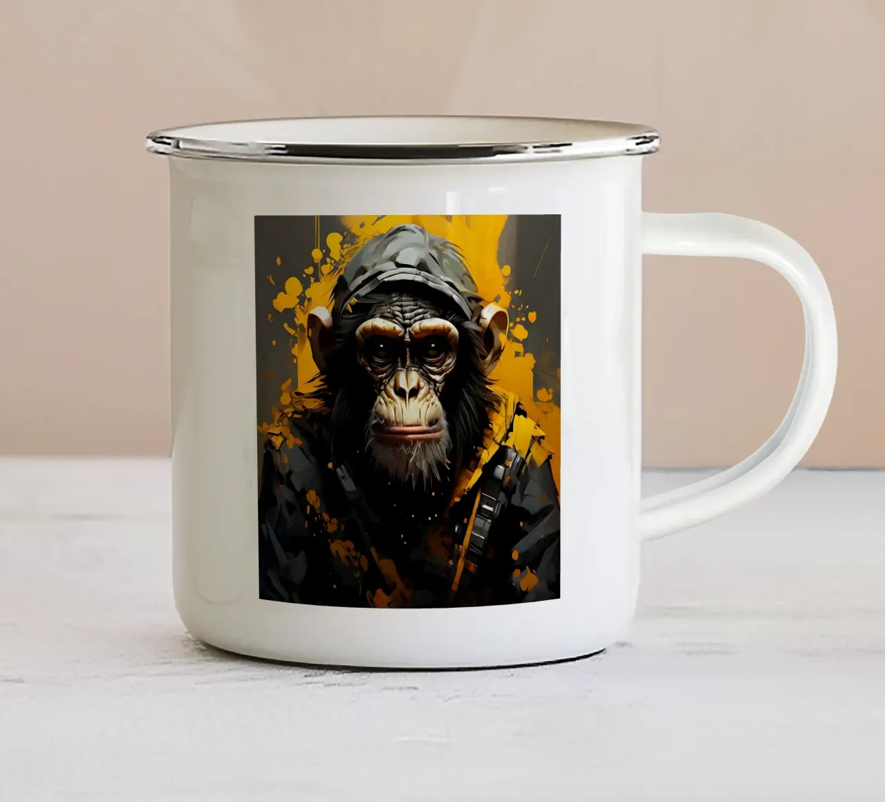 Mono_estilo_G_1 taza de esmalte de Tierisch bunt by LK