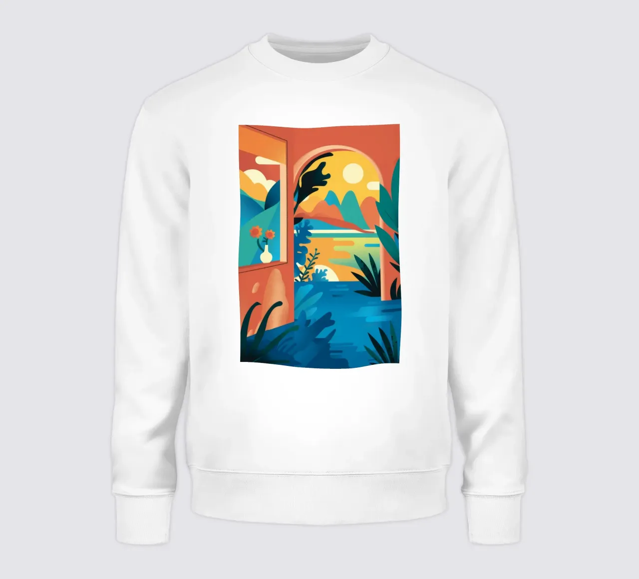 Architectonisch abstract uitzicht sweatshirt van FadeAura