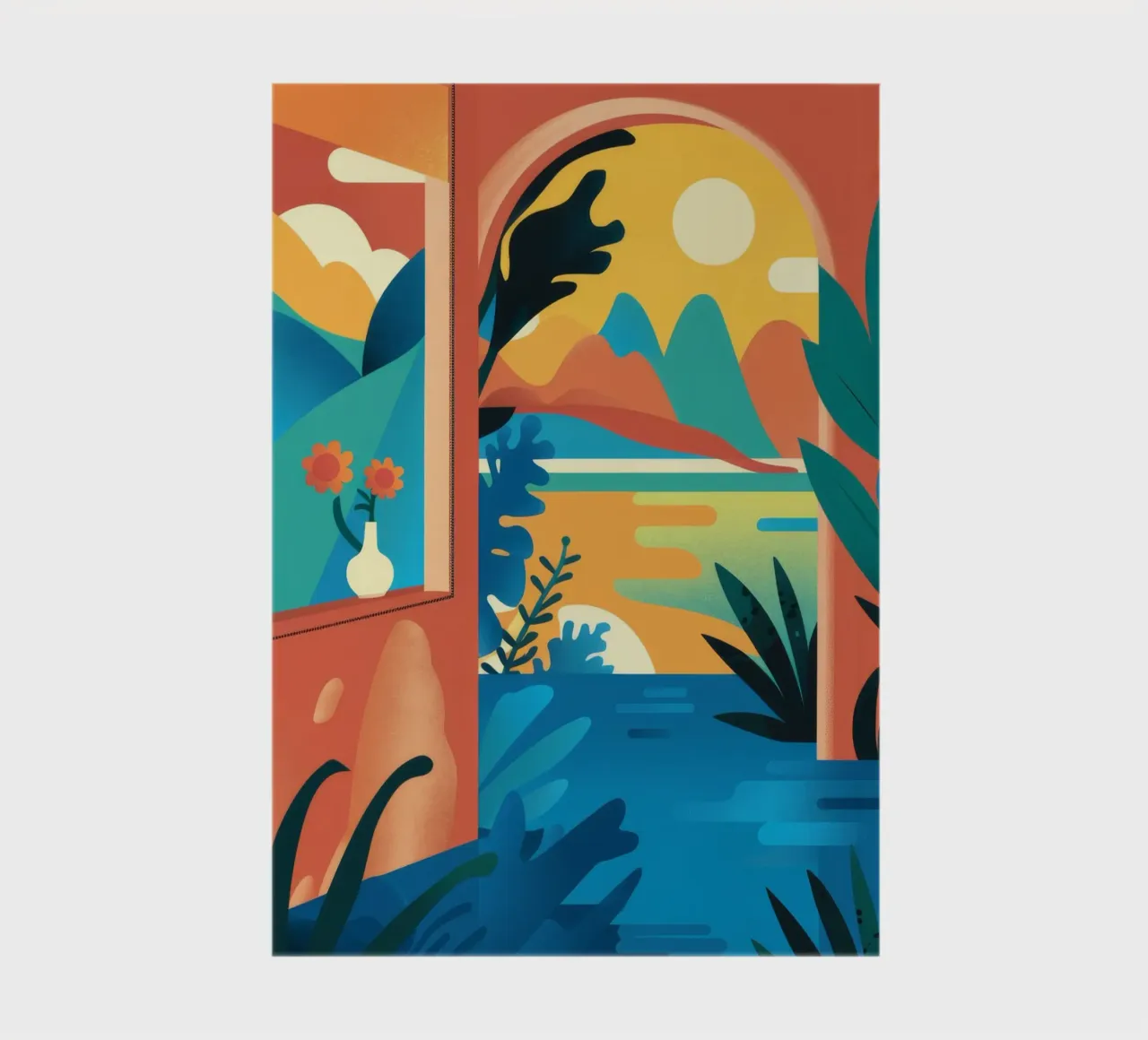 Architectural Abstract Vista notebook by FadeAura