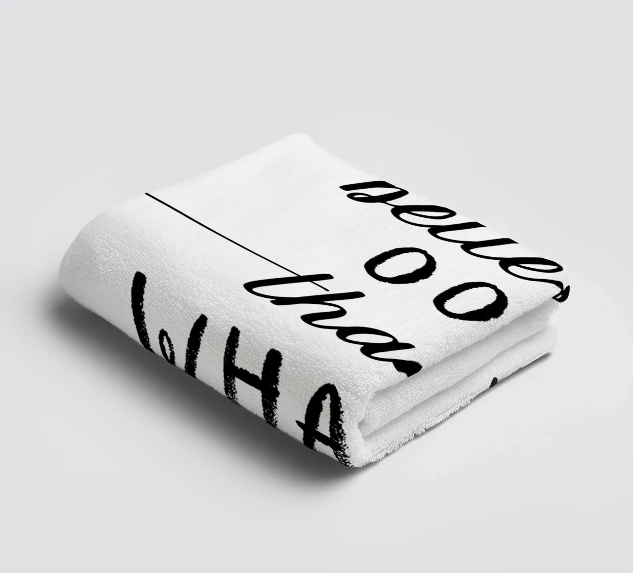 TEXT ART Better an oops than a what if asciugamano da bagno da Melanie Viola