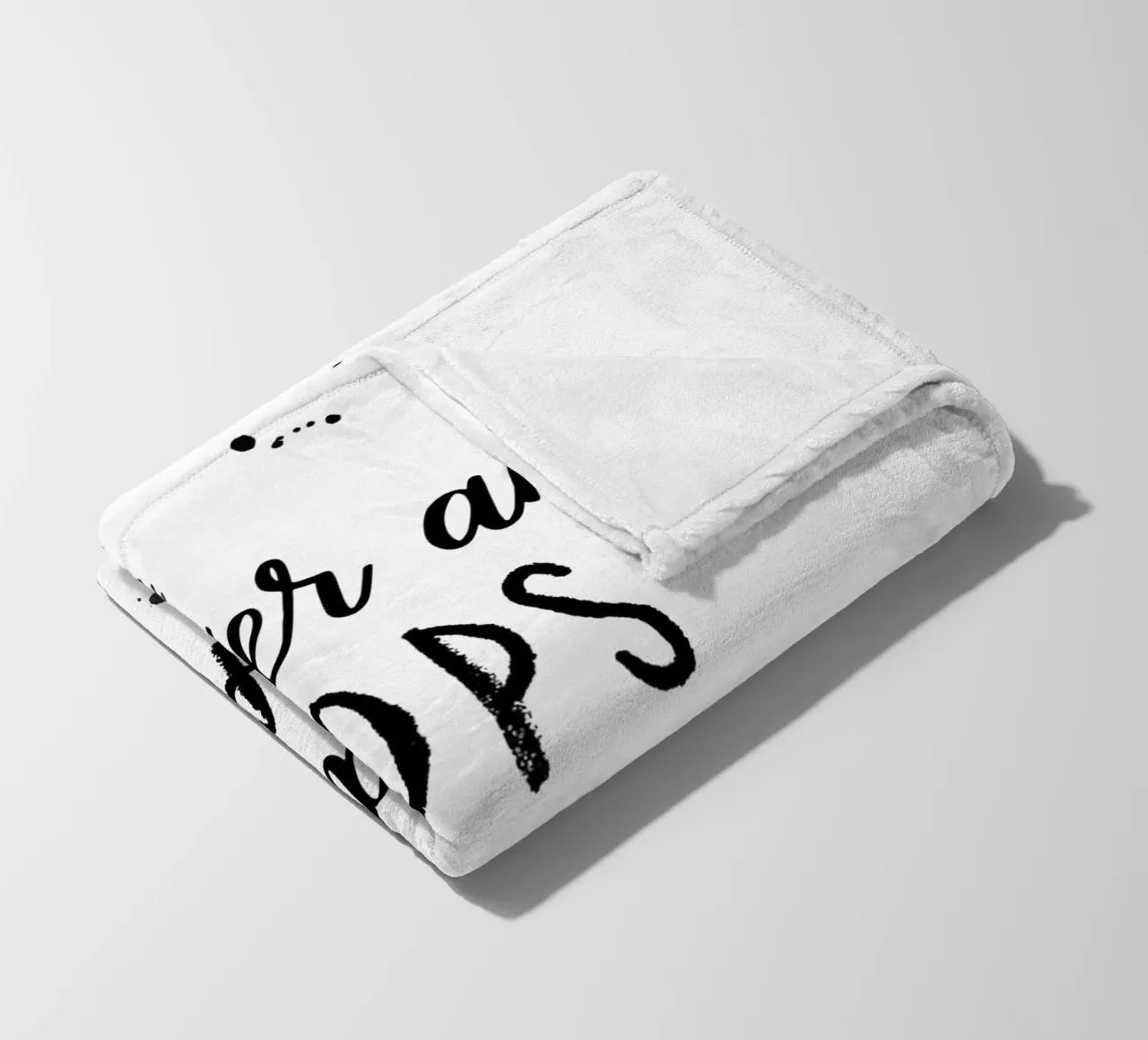 TEXT ART Better an oops than a what if Fleecedecke von Melanie Viola