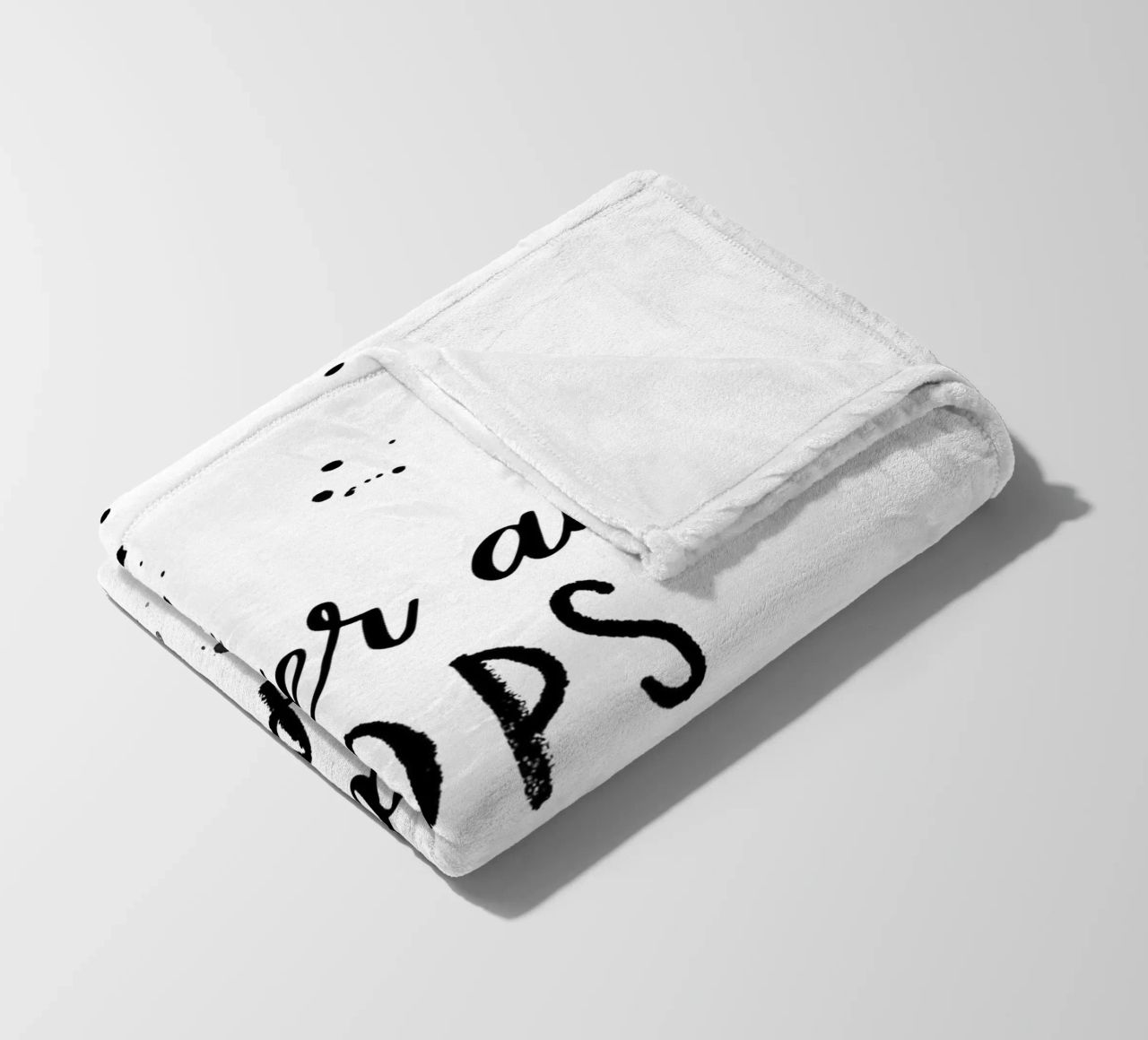 TEXT ART Better an oops than a what if coperta in pile da Melanie Viola