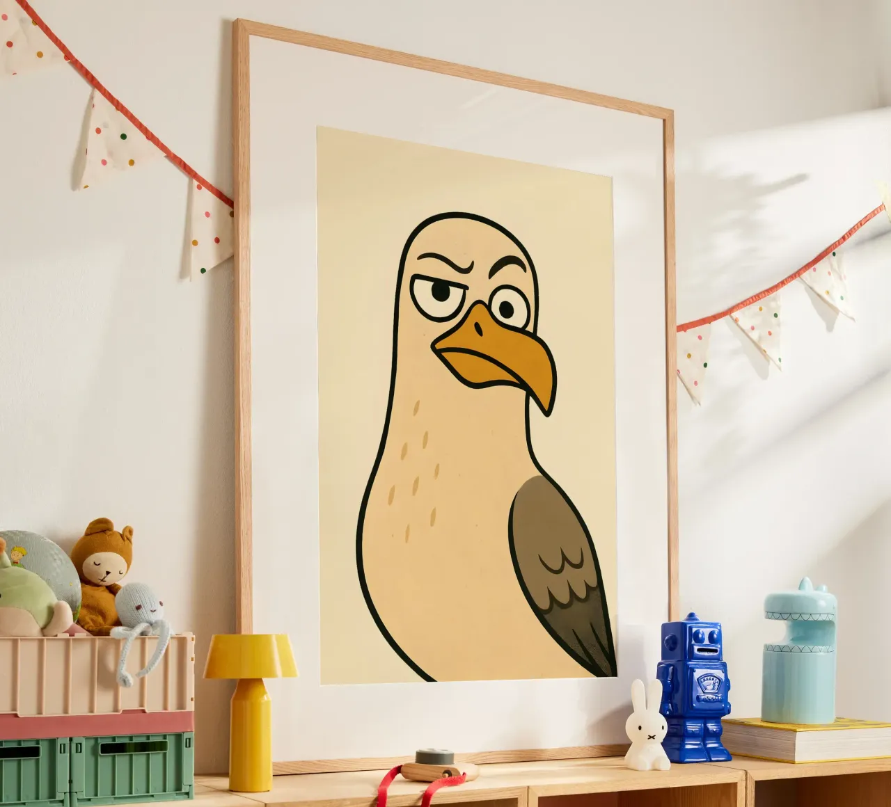 Sceptical Gull Companion Poster carta hahnemühle da LittleMieschiefs