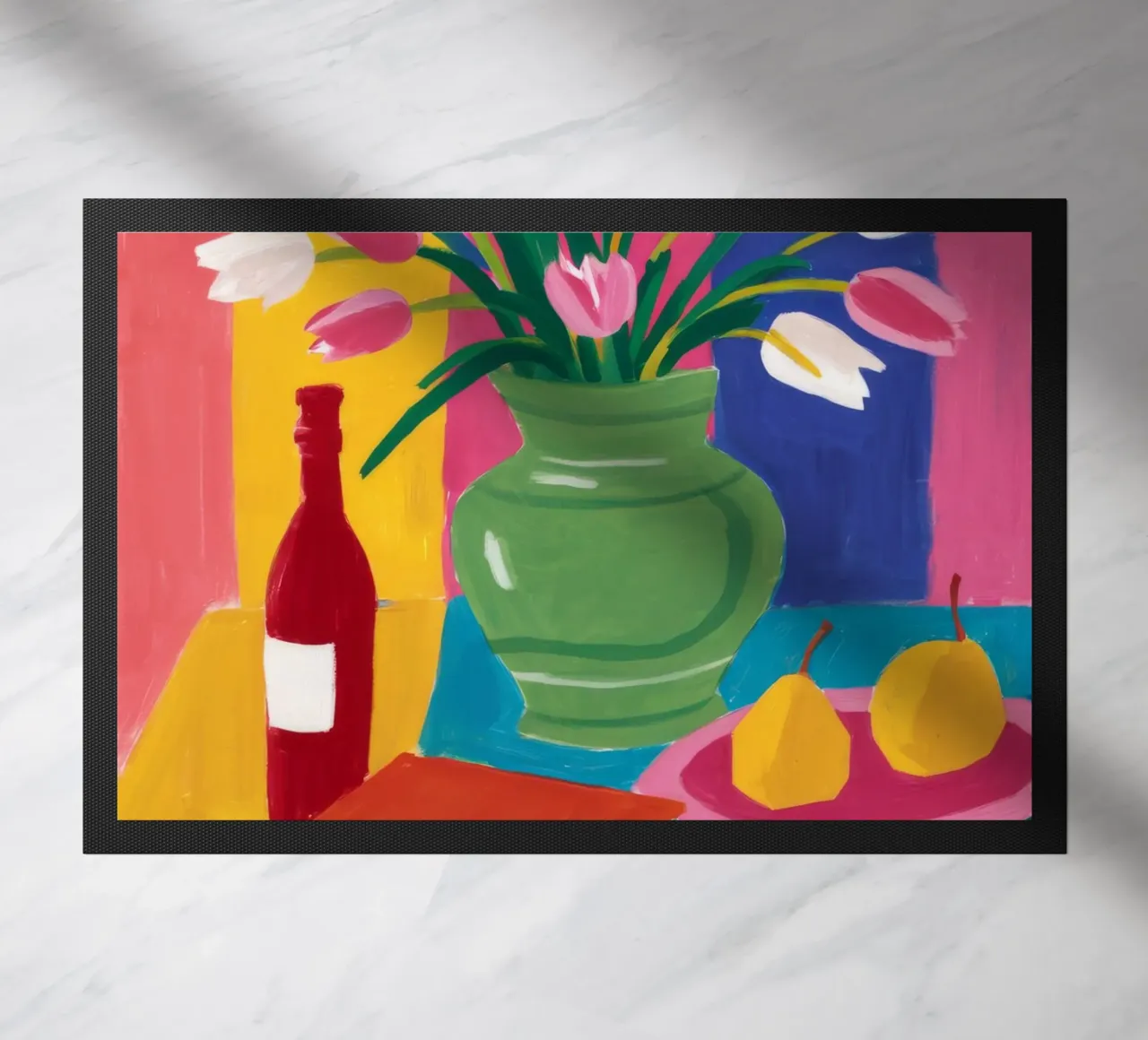 Tulpenbuchstapel Fußmatte von Haven Fantasy