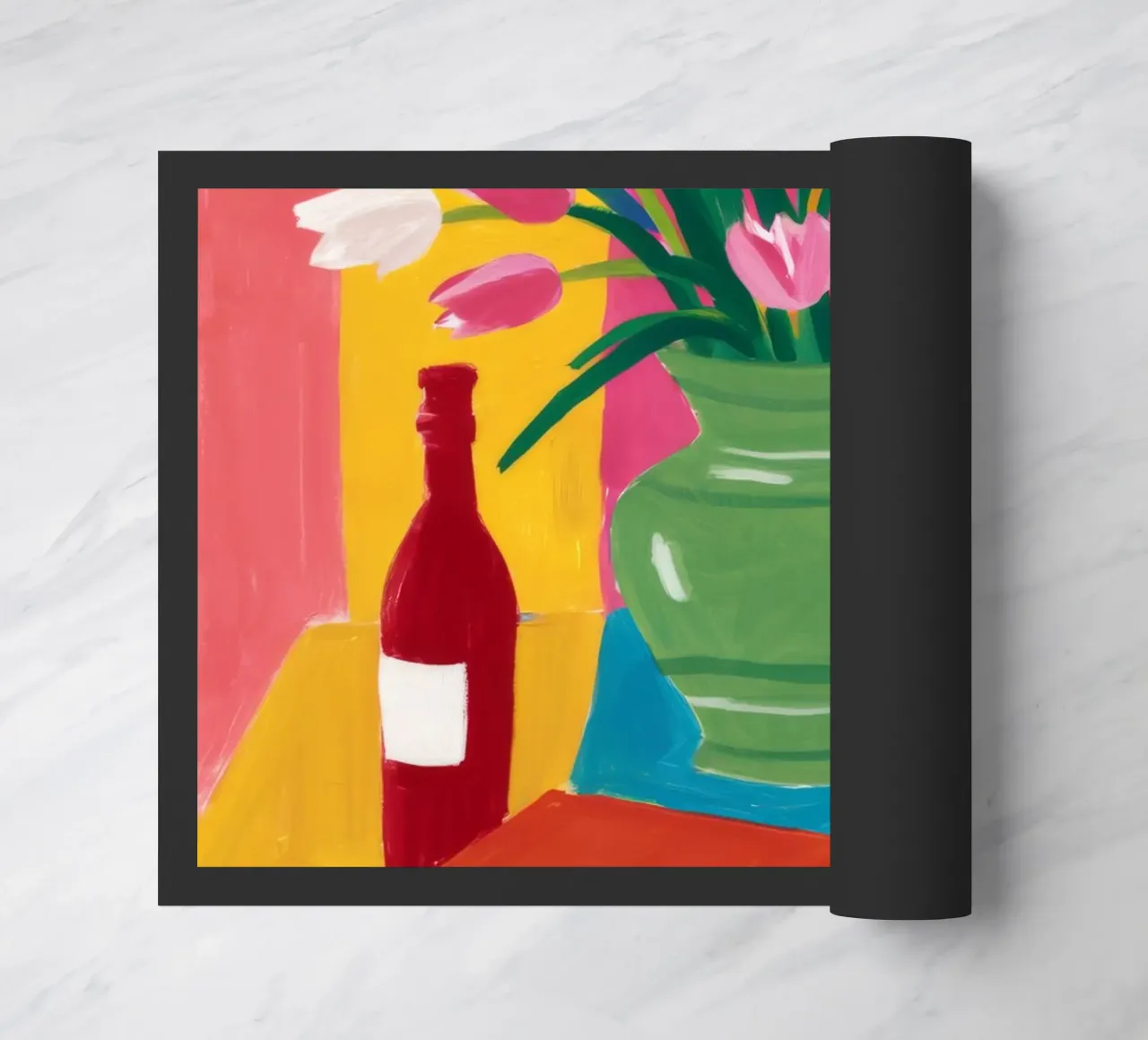 Tulip Book Stack doormat by Haven Fantasy