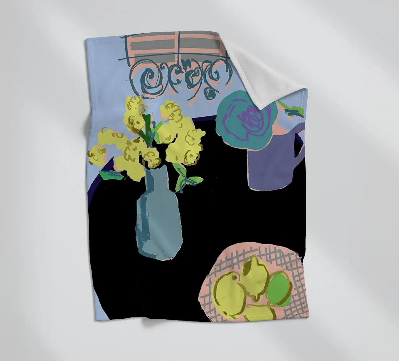 Lemon Lime And Shutters Woven Throw coperta in pile da Stars Above Us