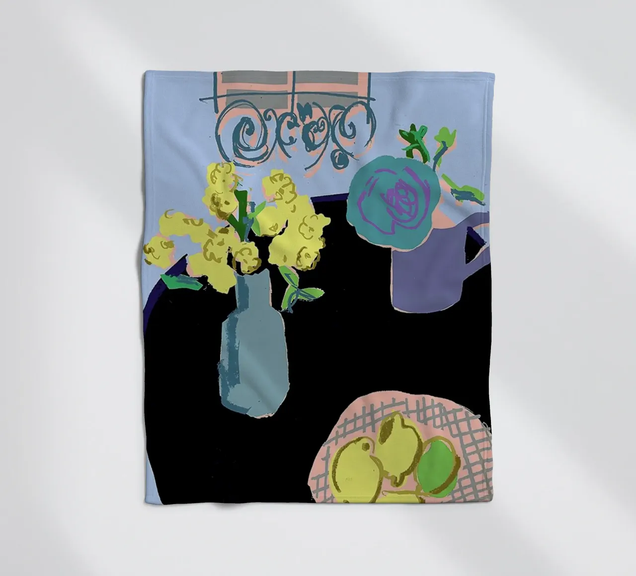 Lemon Lime And Shutters Woven Throw coperta in pile da Stars Above Us