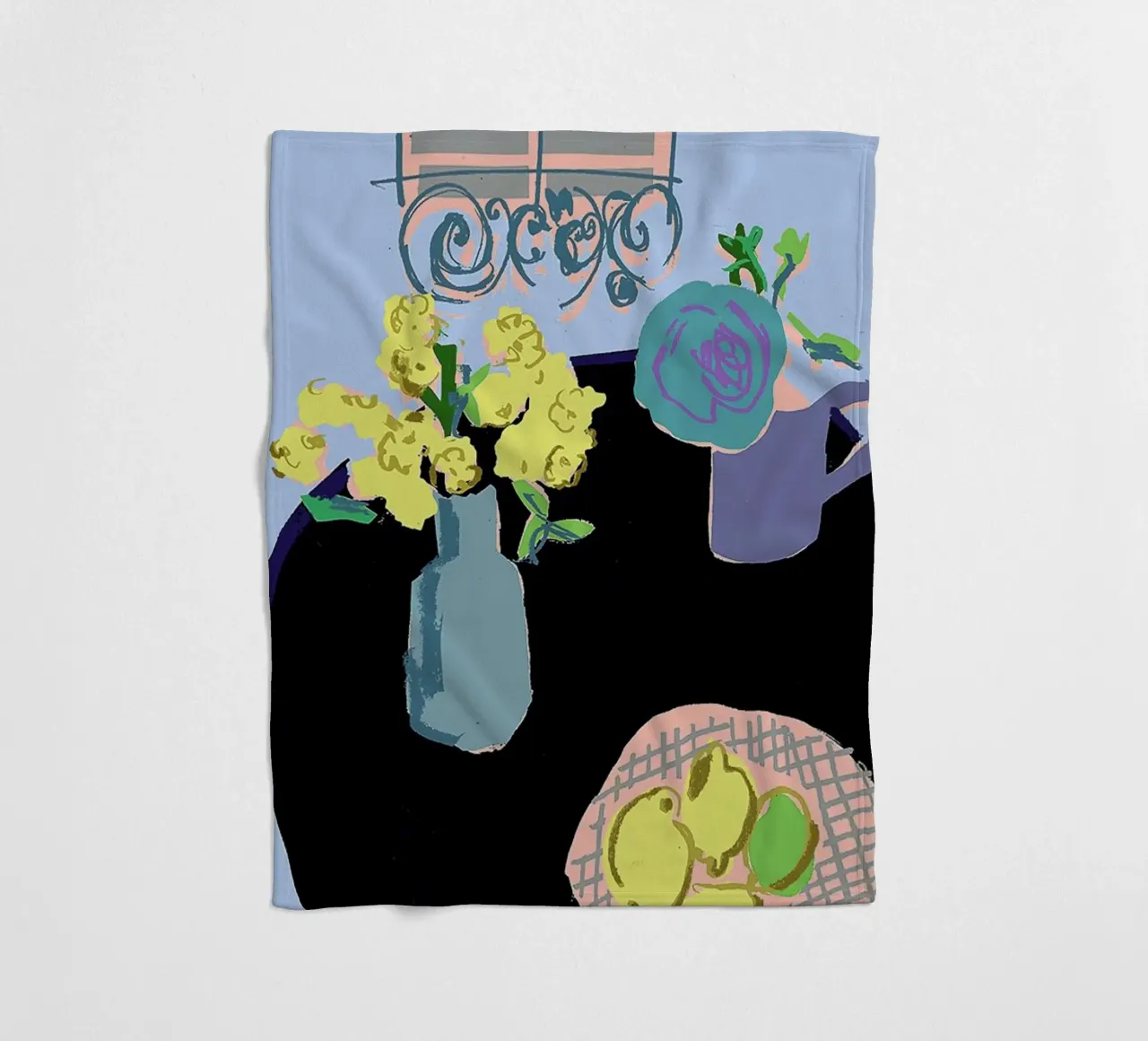 Lemon Lime And Shutters Woven Throw coperta in pile da Stars Above Us