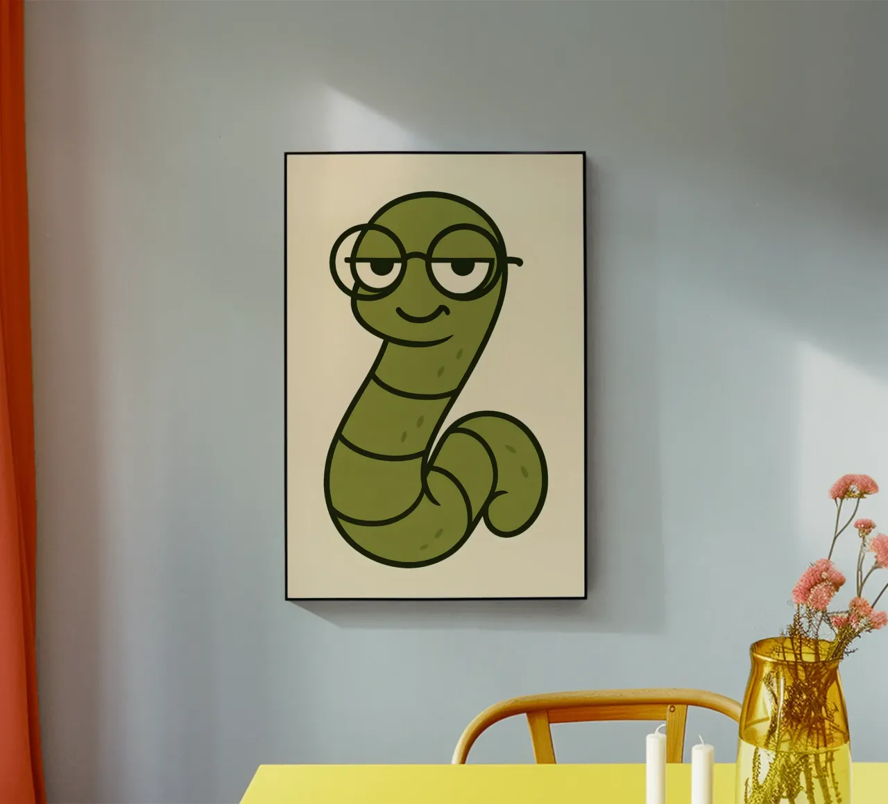 Smarty‑Pants Bookworm Poster plexiglass da LittleMieschiefs