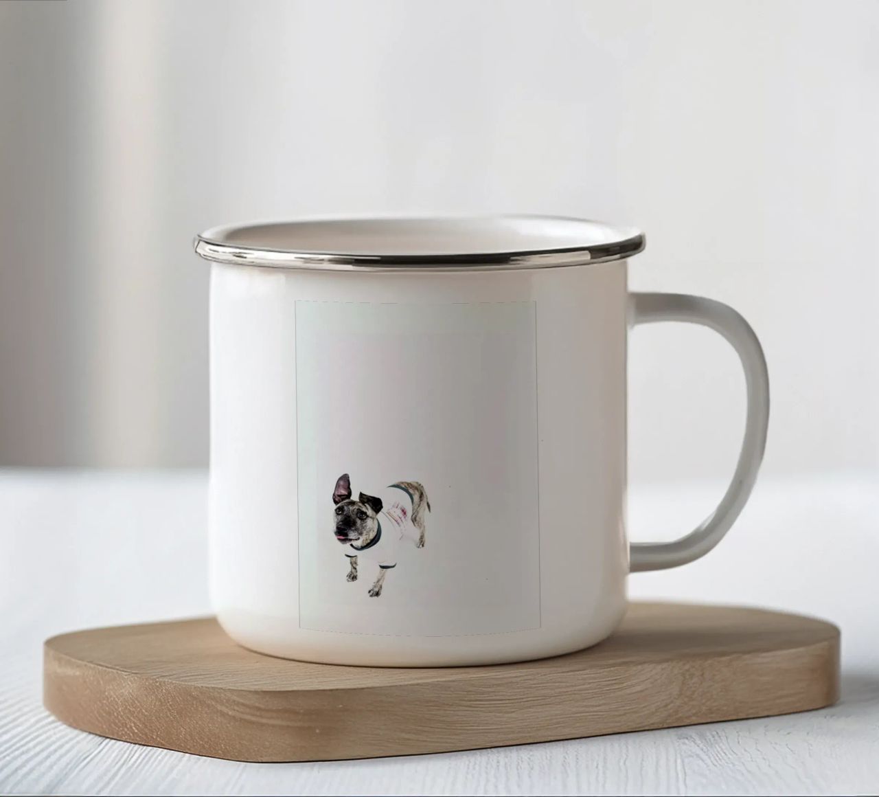 The Tailwaggers 5-2 tazza in smalto da Paul Aidan Perry