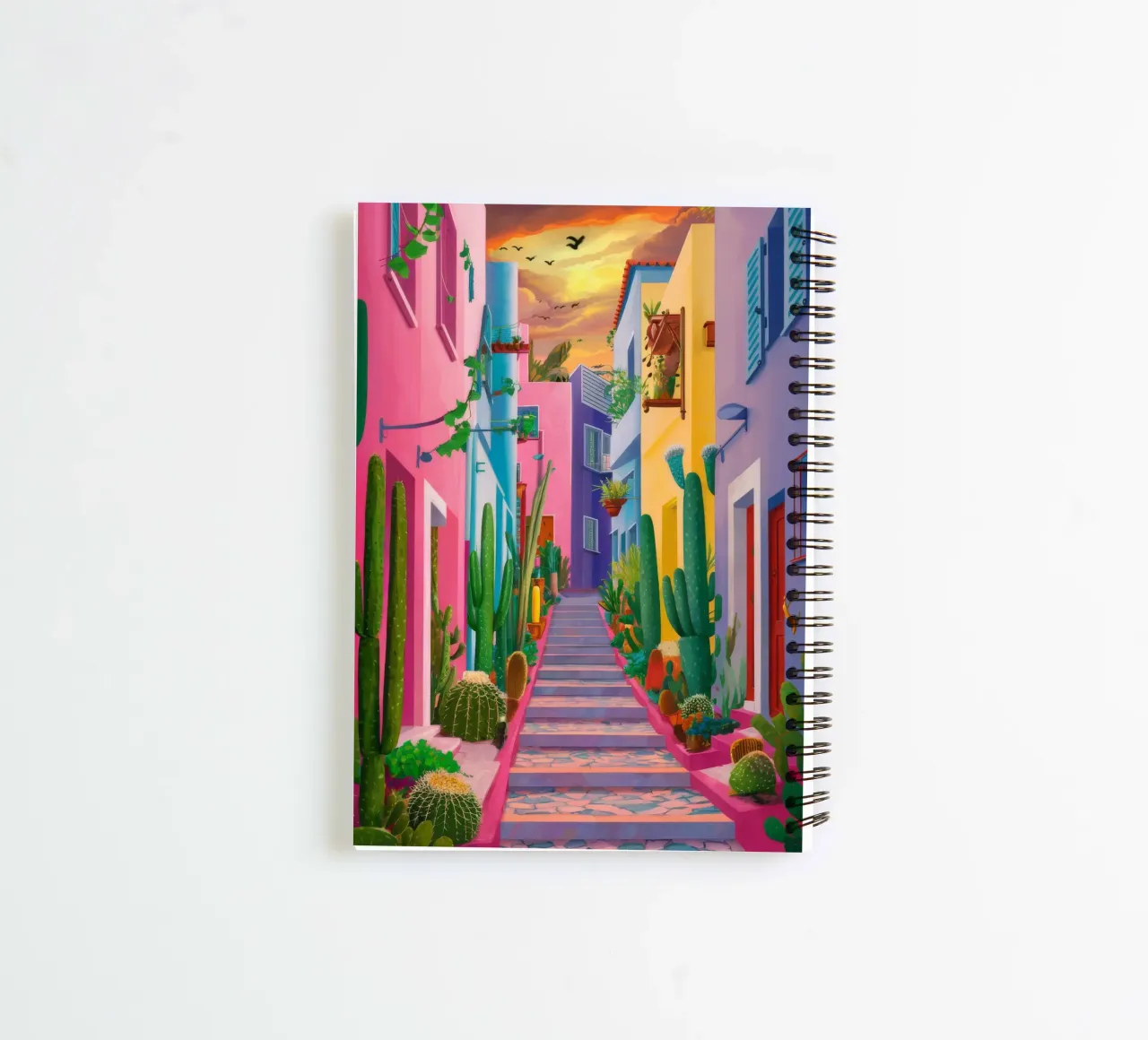 Twilight Alleyway spiral notebook by FadeAura