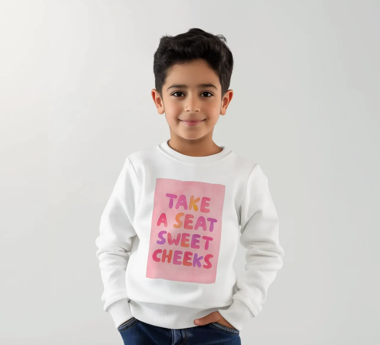prendere un foglio dolce cheecks felpa bambino da onelove