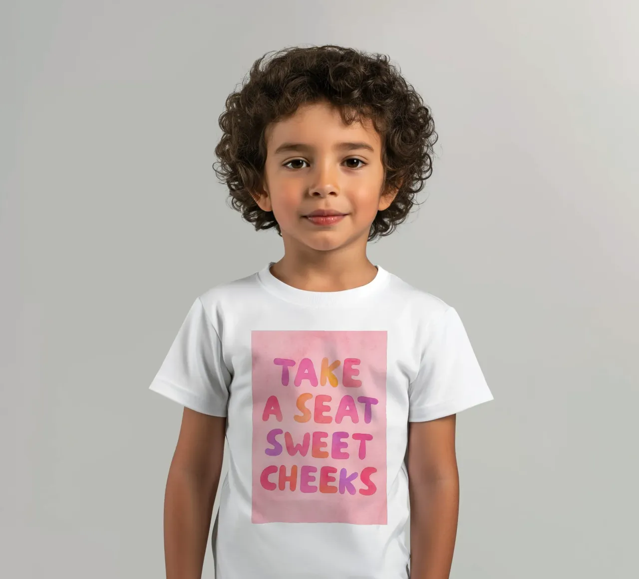 prendere un foglio dolce cheecks t-shirt bambini da onelove