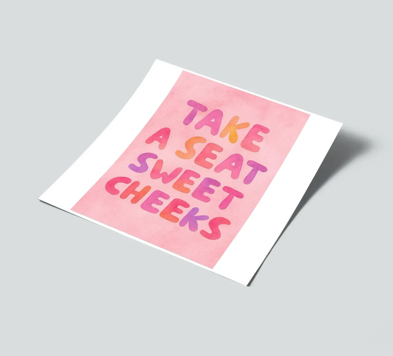 take a sheet sweet cheecks sticker sheet by onelove