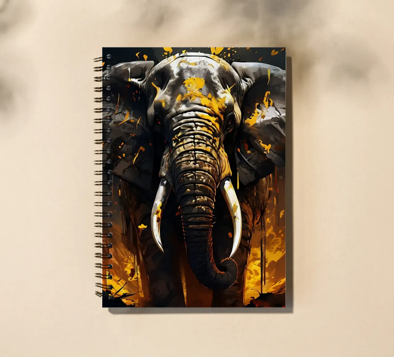 Elephant_Style_G_1 spiral notebook by Tierisch bunt by LK