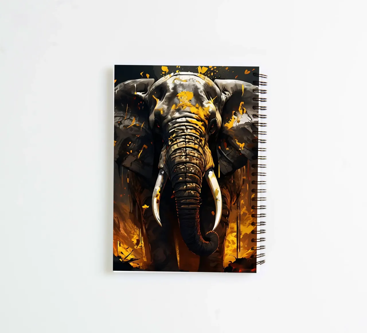Elephant_Style_G_1 spiral notebook by Tierisch bunt by LK