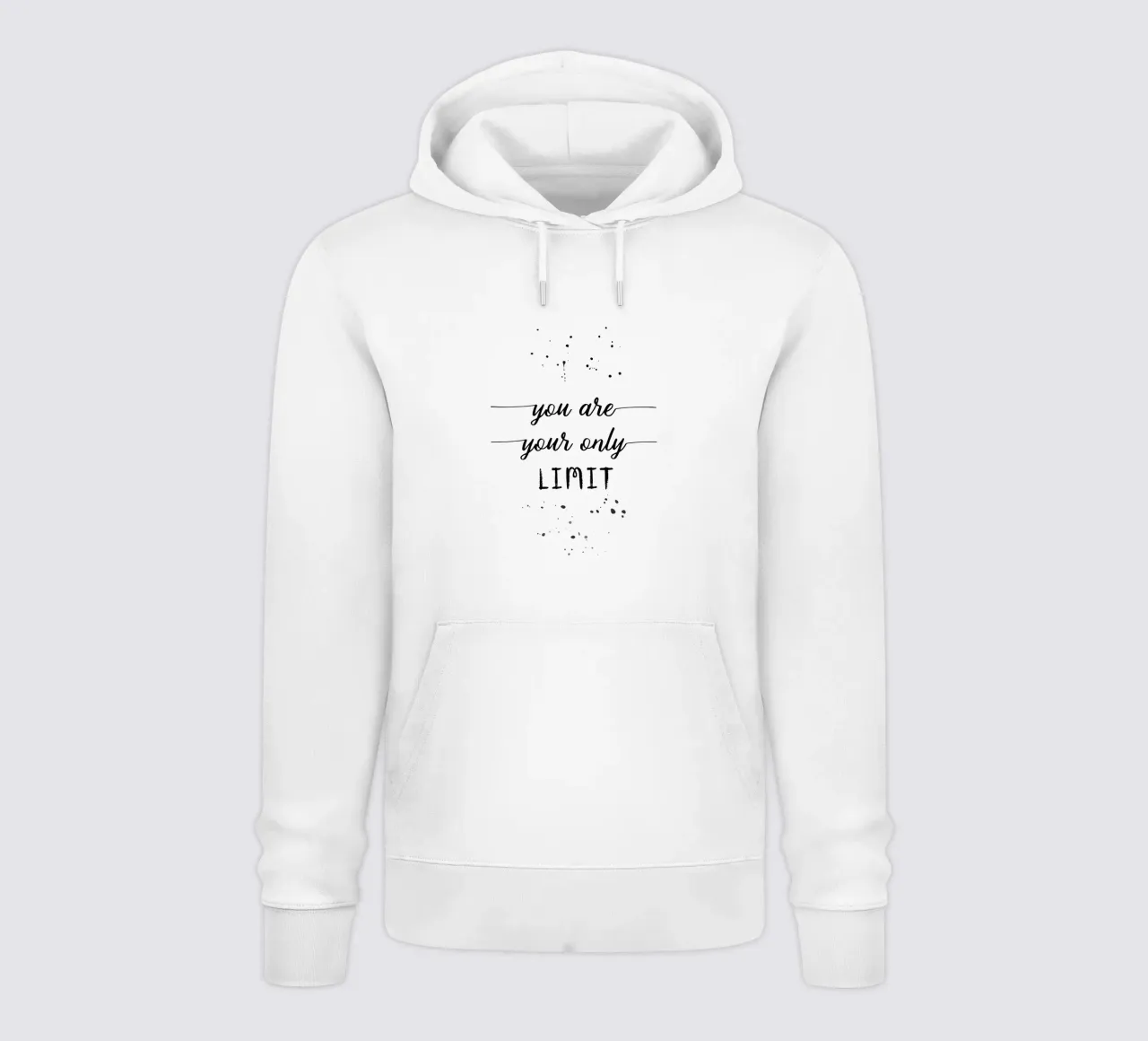 TEXT ART You are your only limit felpa con cappuccio da Melanie Viola