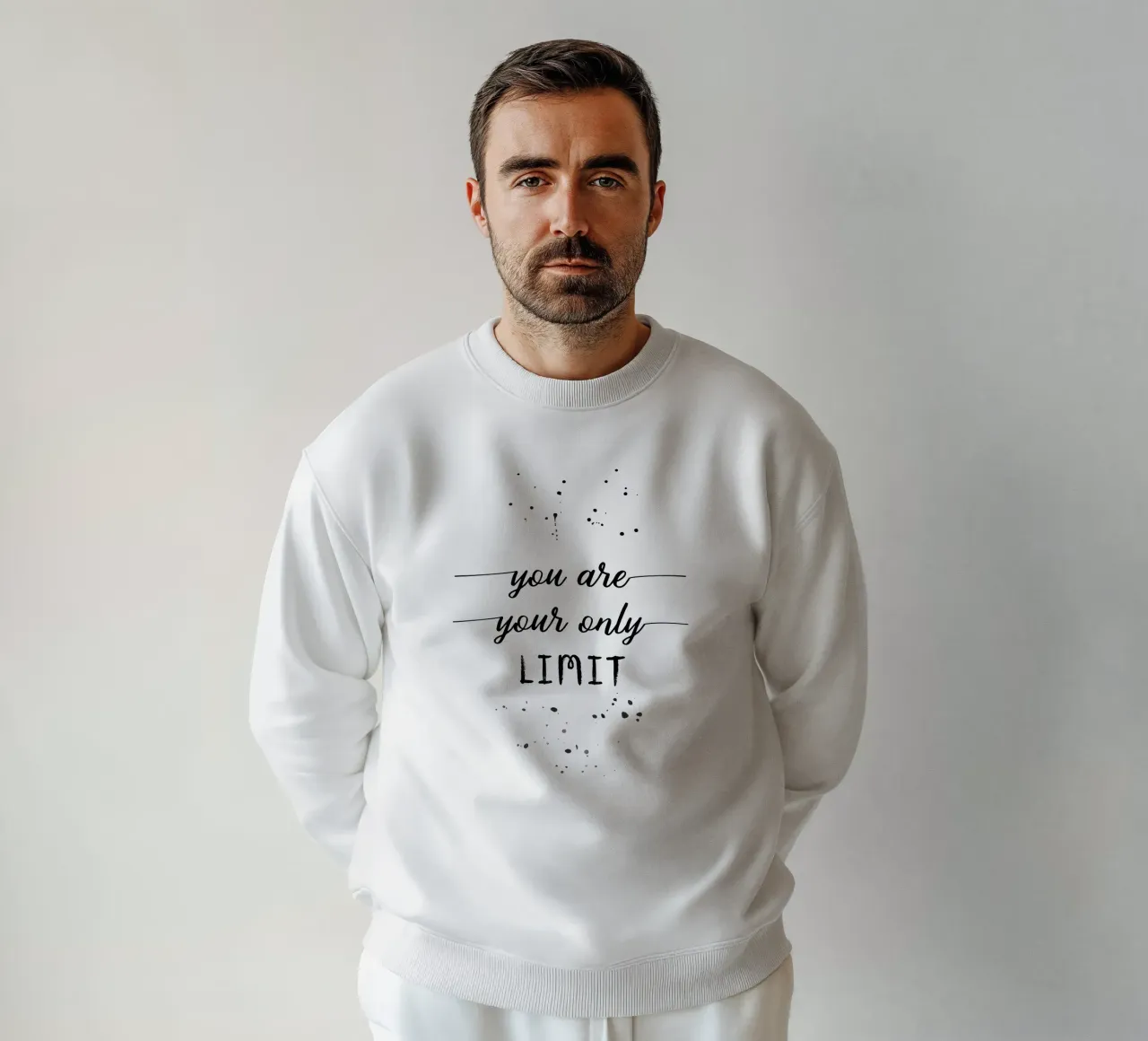 TEXT ART You are your only limit felpa da Melanie Viola