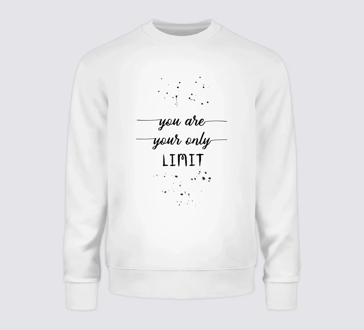 TEXT ART You are your only limit felpa da Melanie Viola