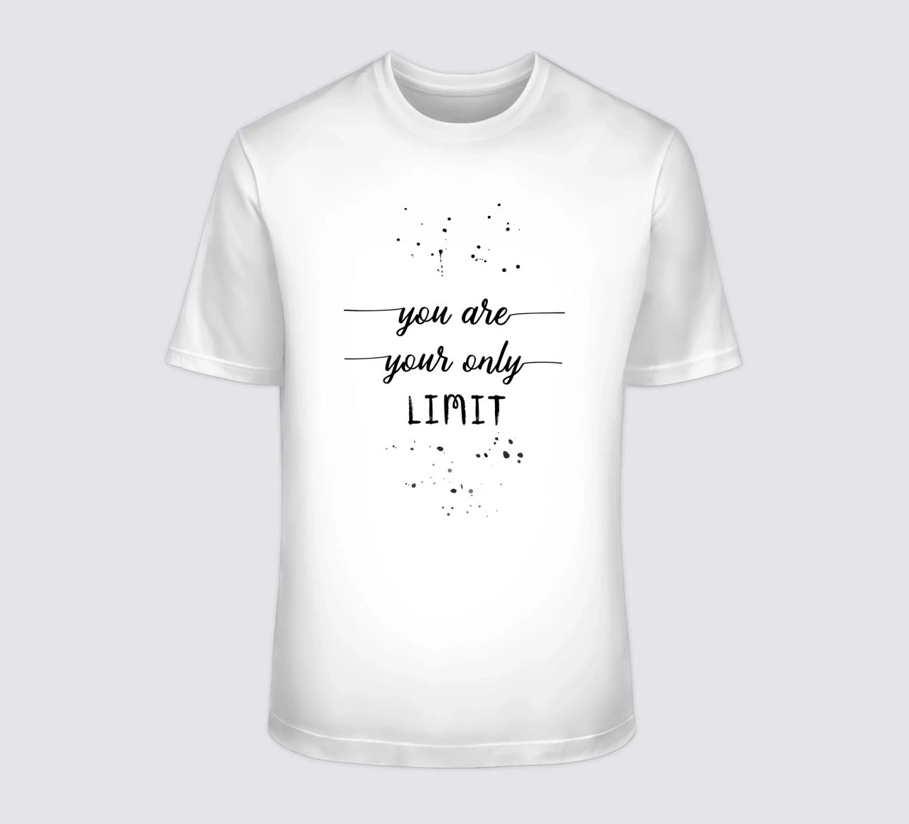 TEXT ART You are your only limit t-shirt da Melanie Viola