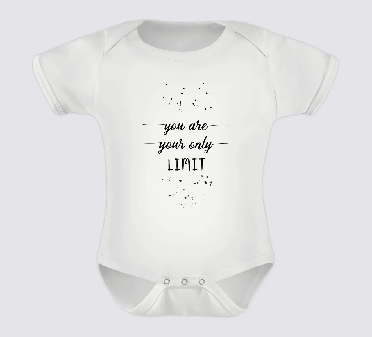 TEXT ART You are your only limit body neonato maniche corte da Melanie Viola