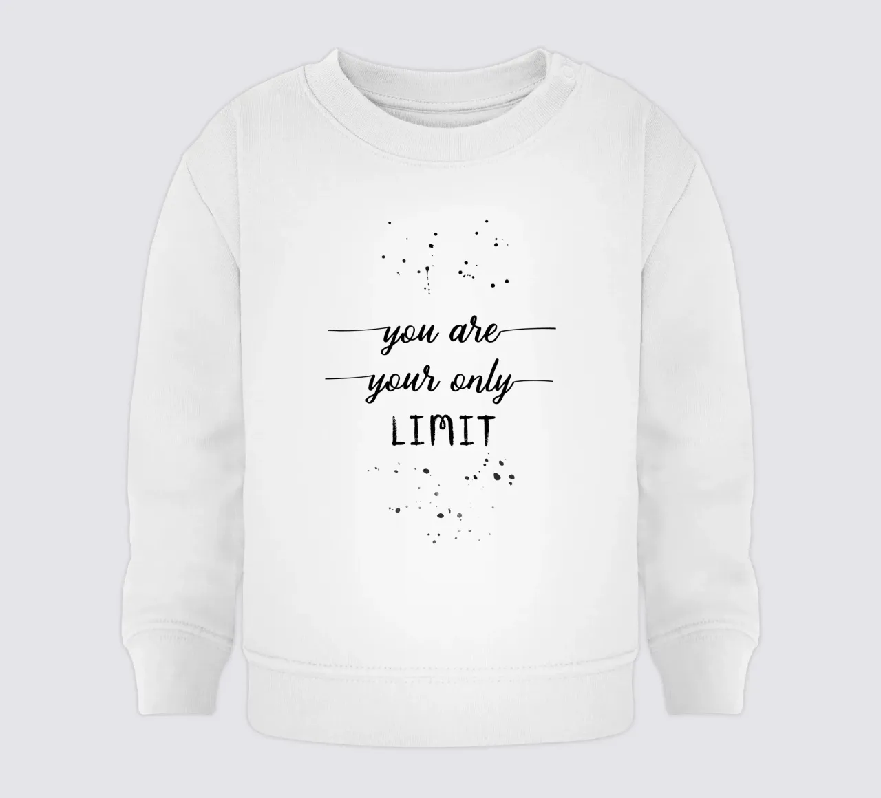 TEXT ART You are your only limit felpa neonato da Melanie Viola