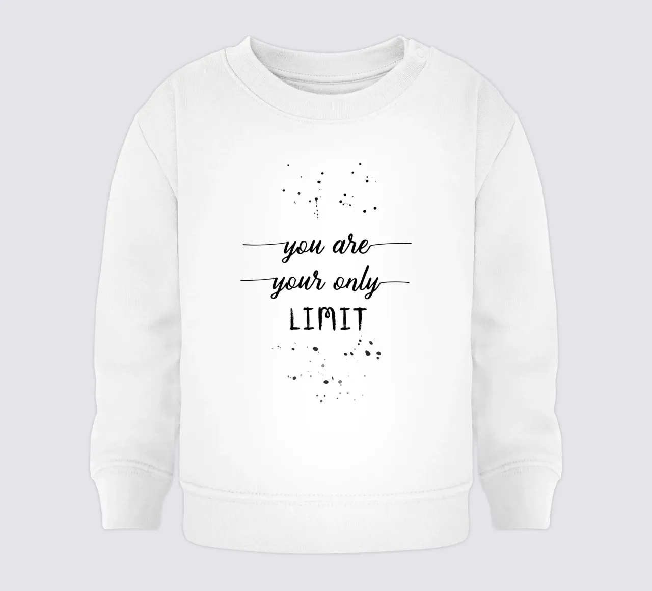 TEXT ART You are your only limit Baby Sweatshirt von Melanie Viola