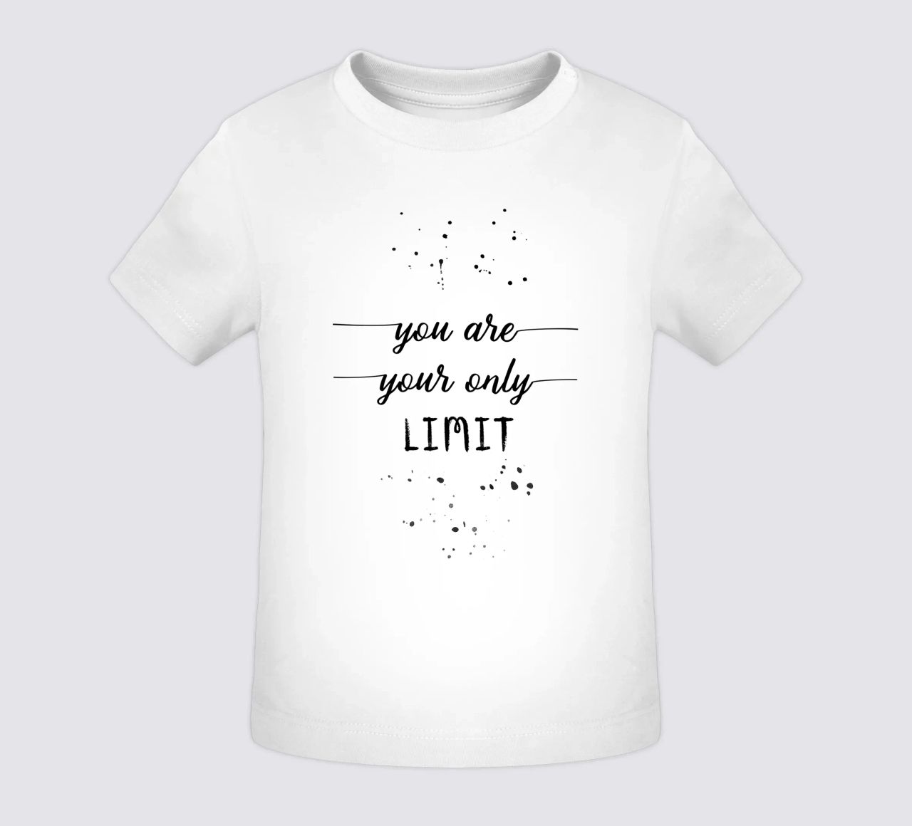 TEXT ART You are your only limit maglietta neonato da Melanie Viola