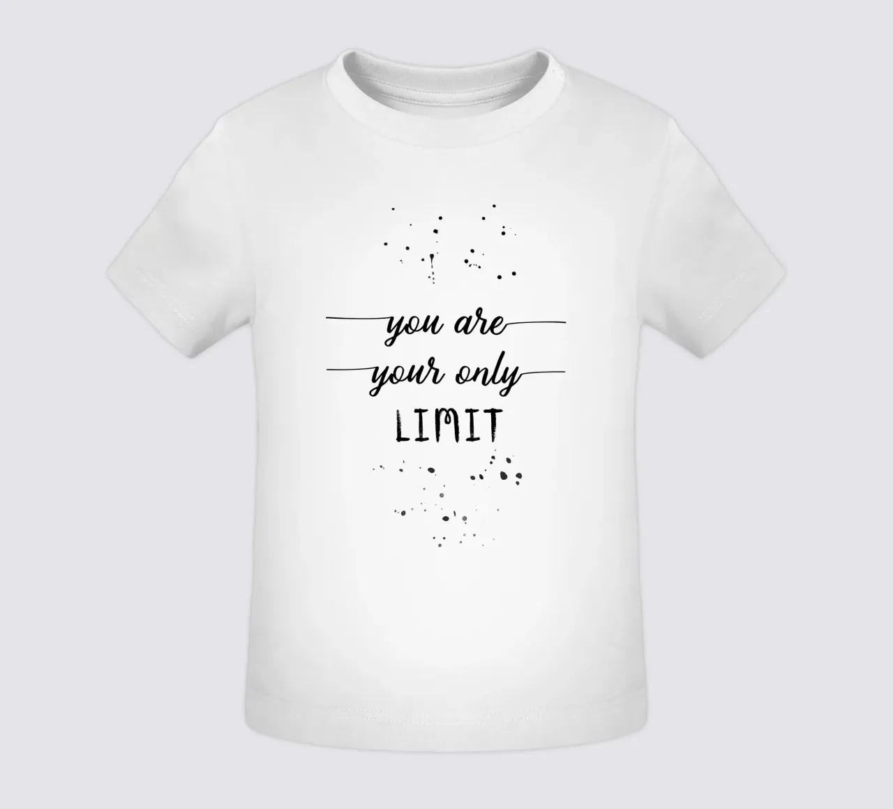 TEXT ART You are your only limit maglietta neonato da Melanie Viola