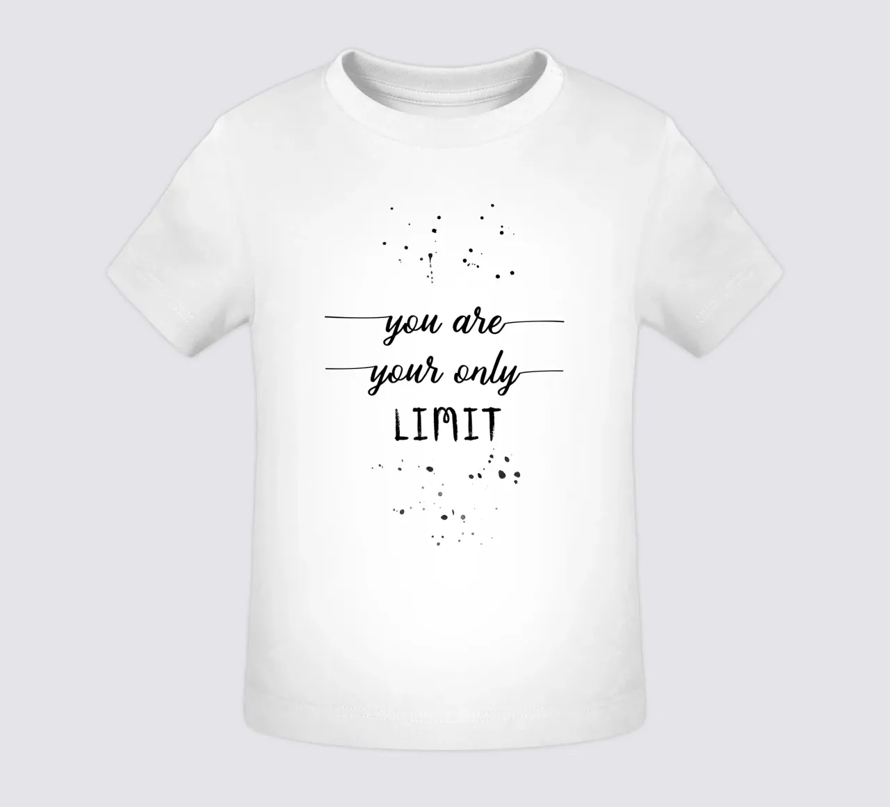 TEXT ART You are your only limit Baby T-Shirt von Melanie Viola