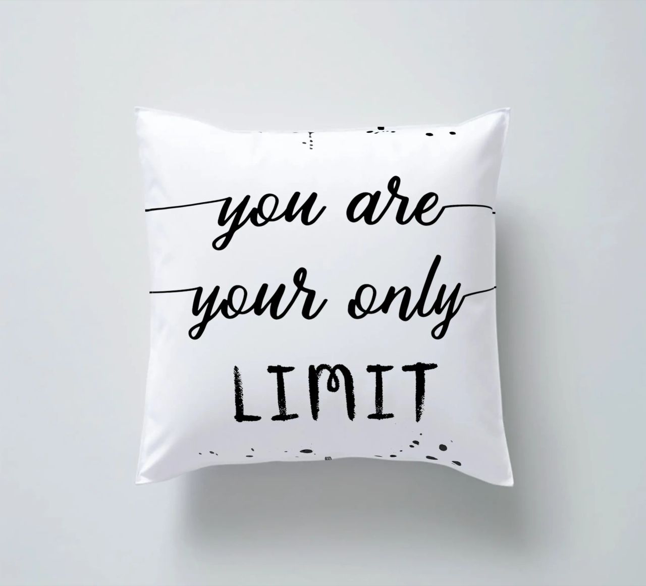 TEXT ART You are your only limit cuscino da Melanie Viola