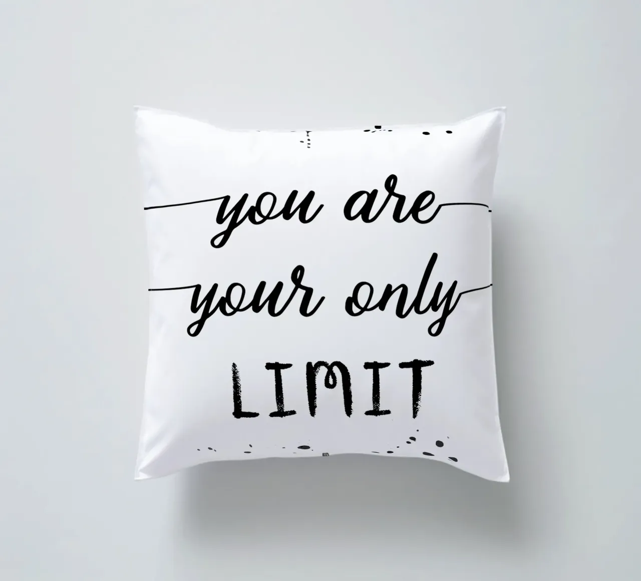 TEXT ART You are your only limit cuscino da Melanie Viola