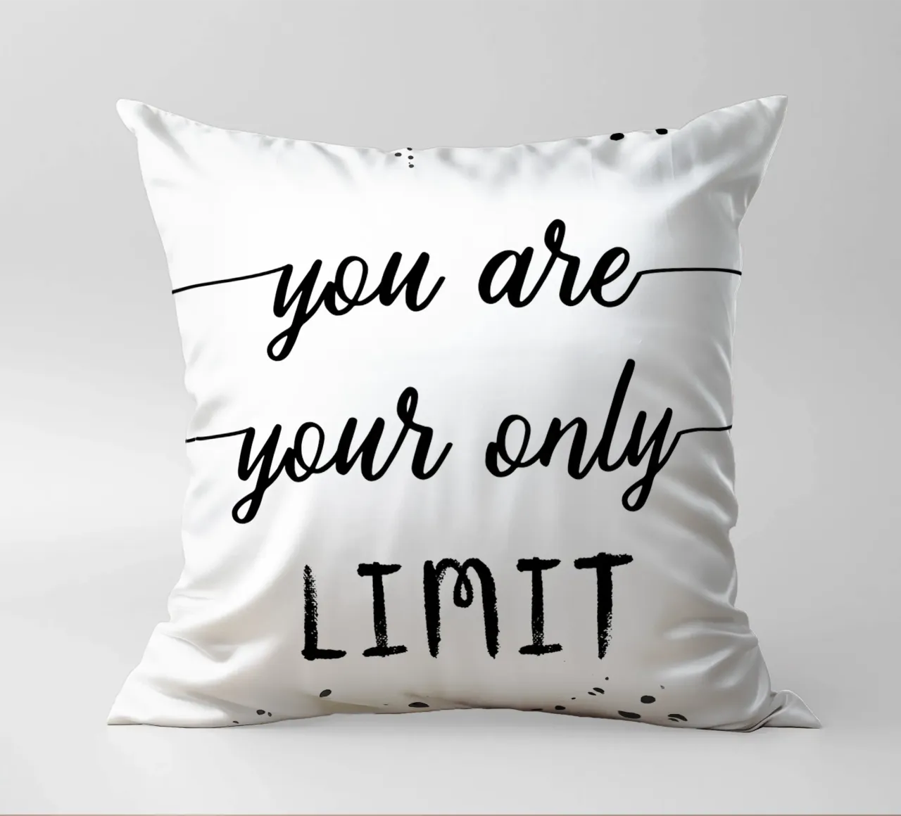 TEXT ART You are your only limit cuscino da Melanie Viola