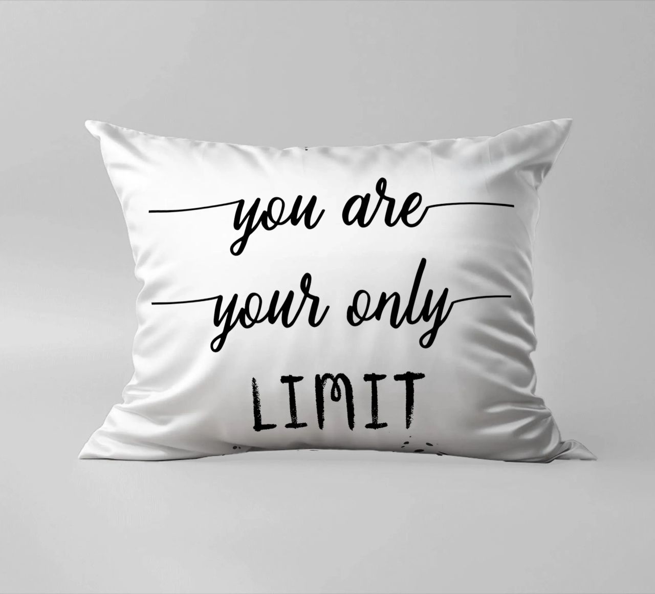 TEXT ART You are your only limit cuscino da Melanie Viola