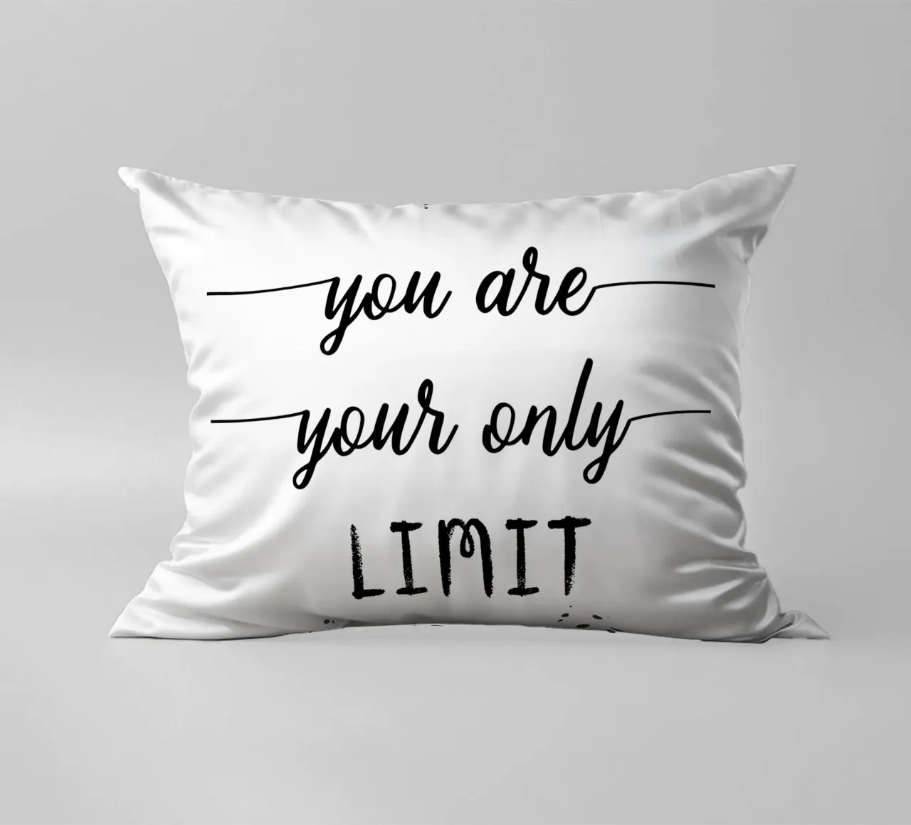 TEXT ART You are your only limit cuscino da Melanie Viola