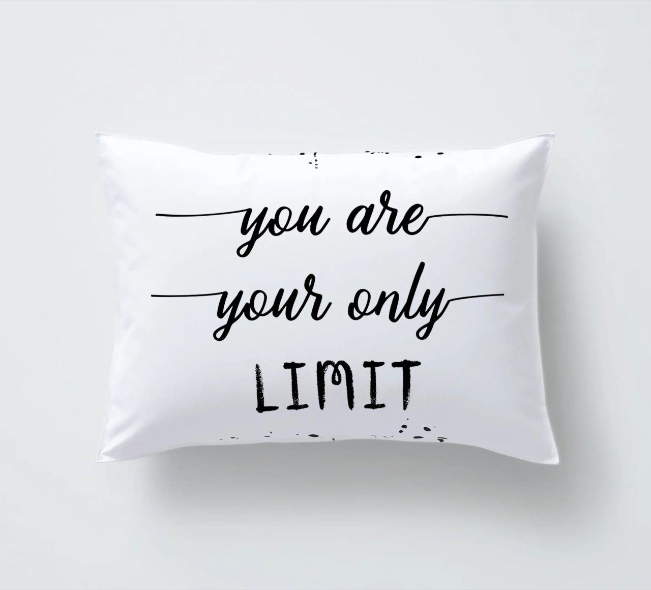 TEXT ART You are your only limit cuscino da Melanie Viola