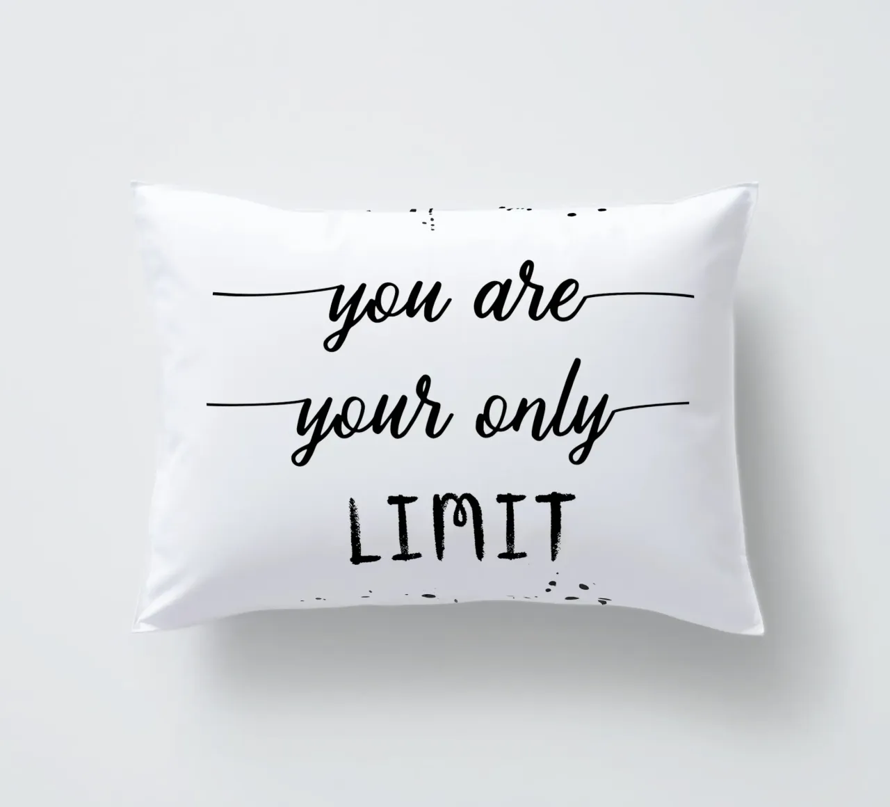 TEXT ART You are your only limit cuscino da Melanie Viola