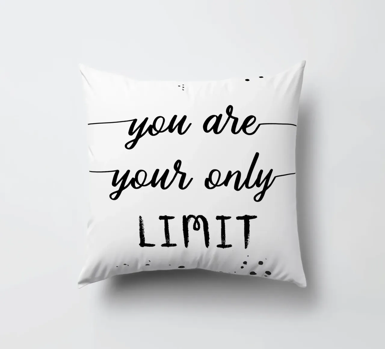TEXT ART You are your only limit cuscino da Melanie Viola