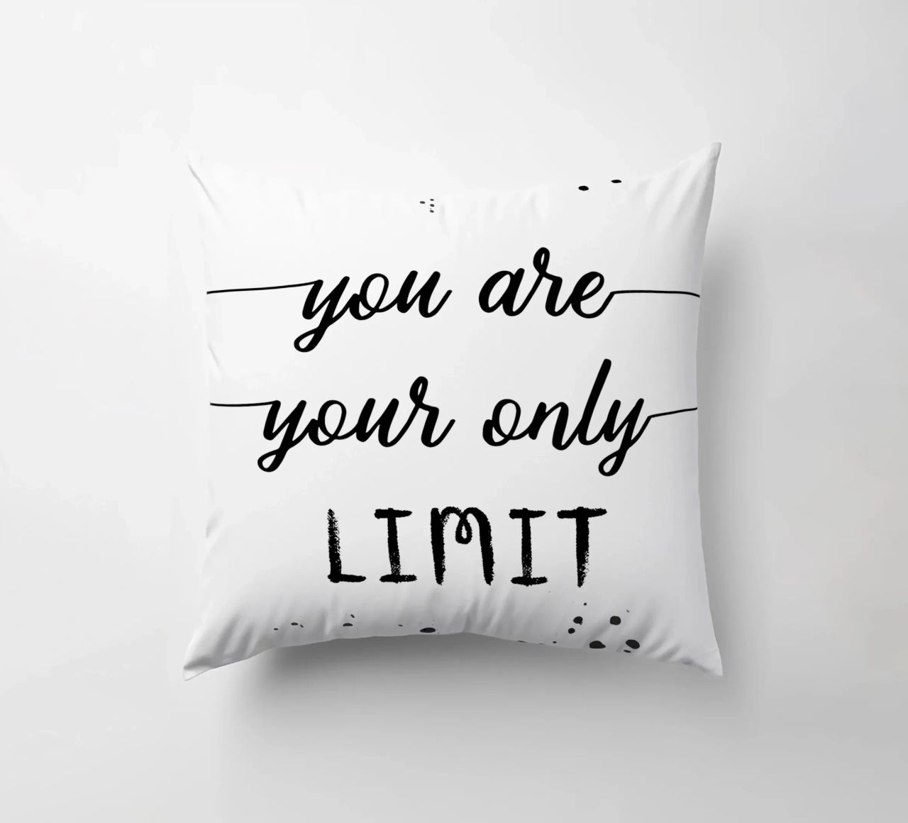 TEXT ART You are your only limit cuscino da Melanie Viola
