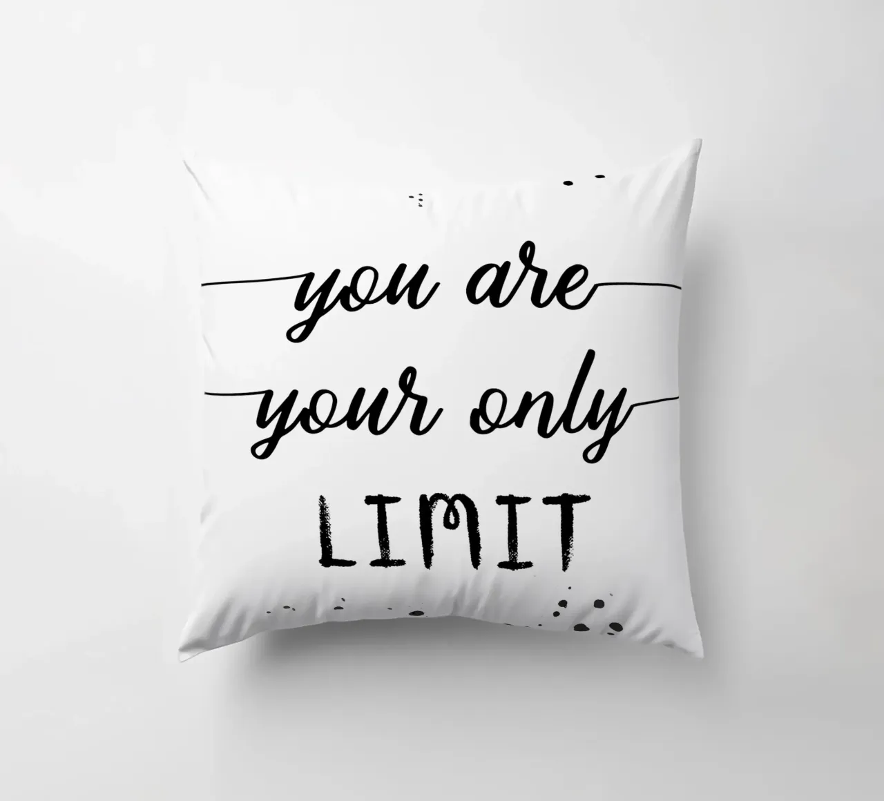 TEXT ART You are your only limit cuscino da Melanie Viola