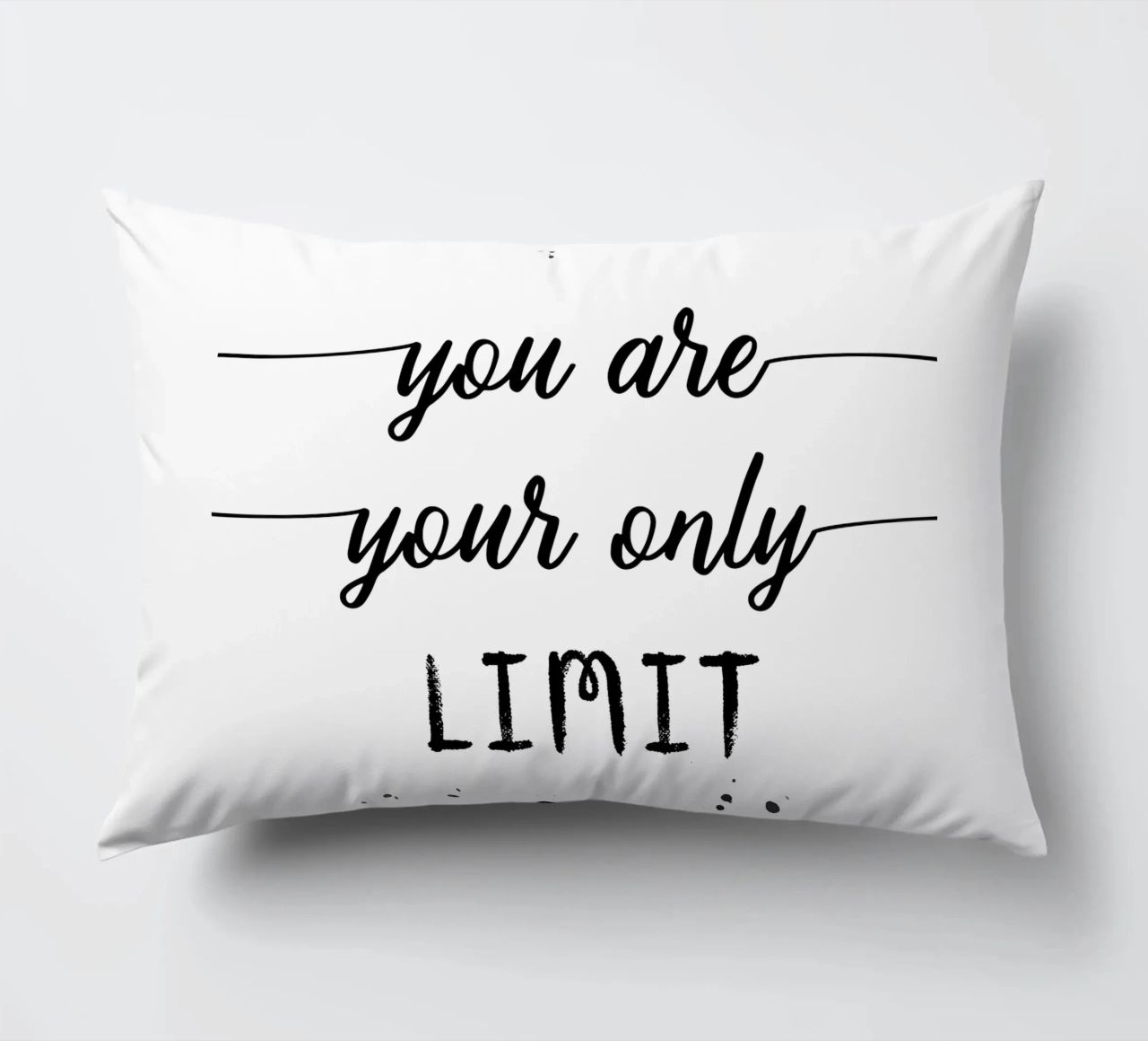 TEXT ART You are your only limit cuscino da Melanie Viola